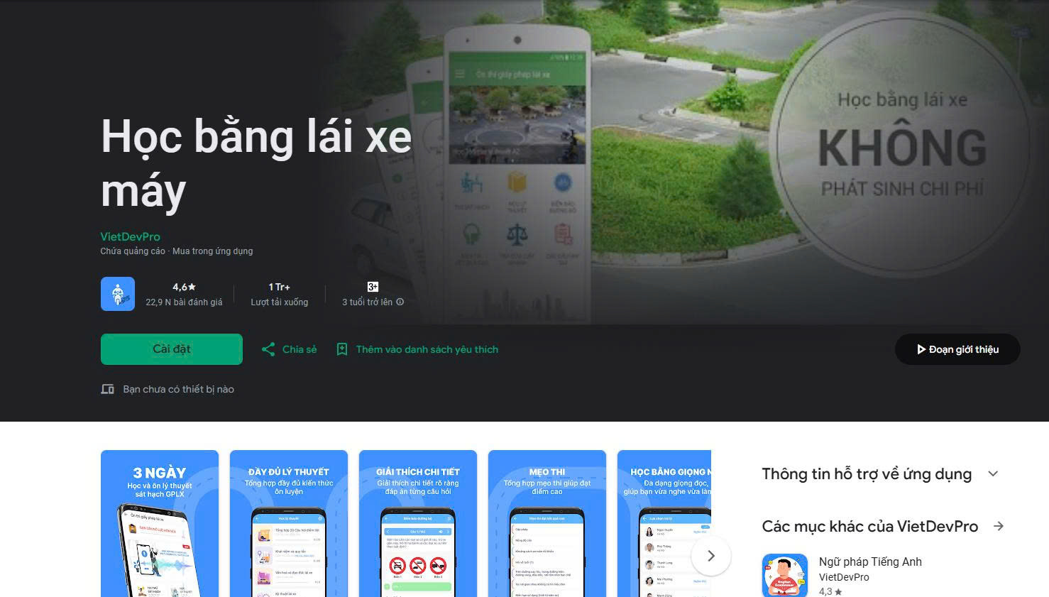 Học bằng lái xe máy A1, A2 - App thi bằng lái xe A1