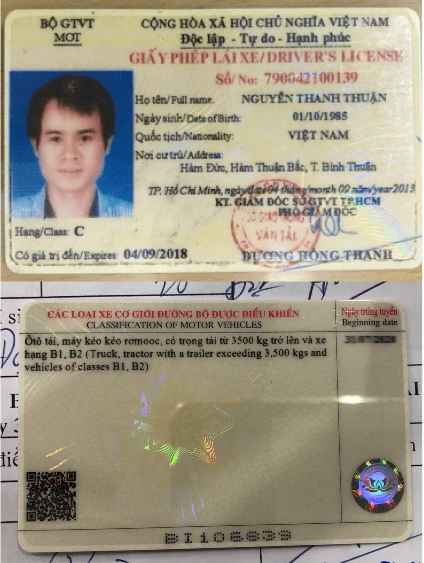 Bằng lái xe hạng C