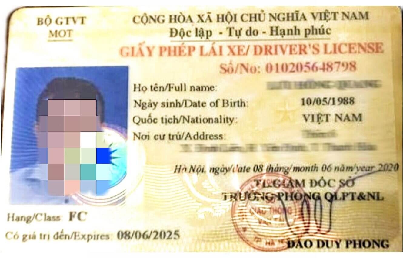 Bằng lái xe hạng FC